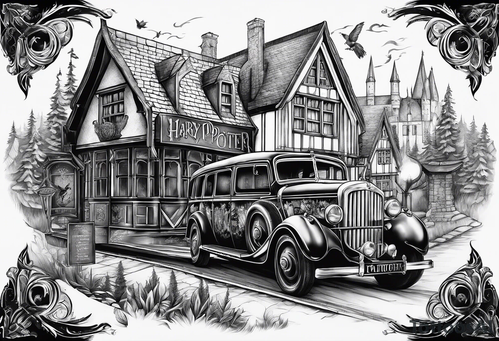 Harry Potter theme from the movie tattoo idea Harry Potter theme from the movie tattoo idea