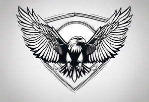 eagle Christian catholic for shoulder tattoo idea