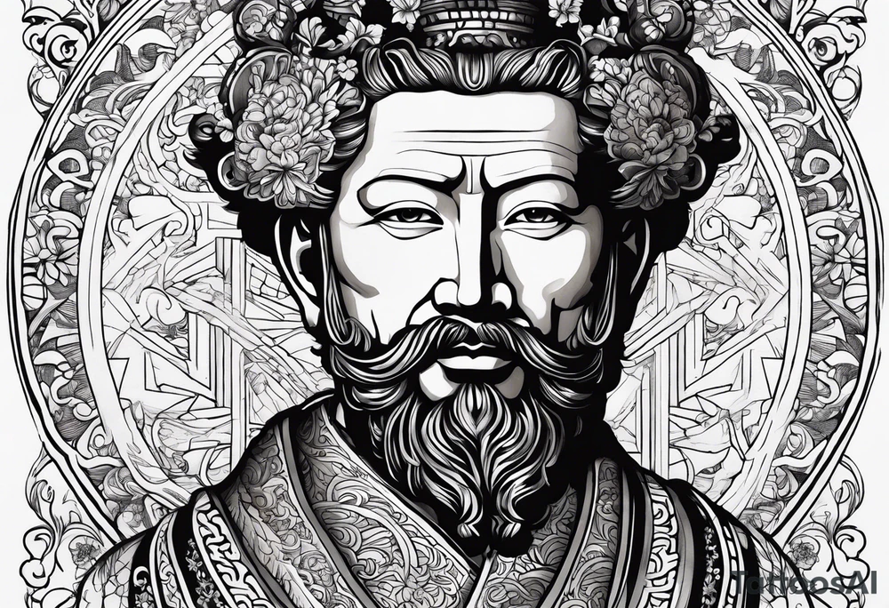 A picture of Marcus Aurelius tattoo idea