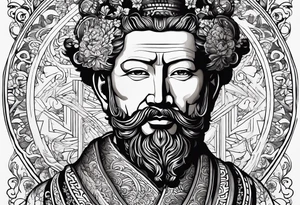 A picture of Marcus Aurelius tattoo idea