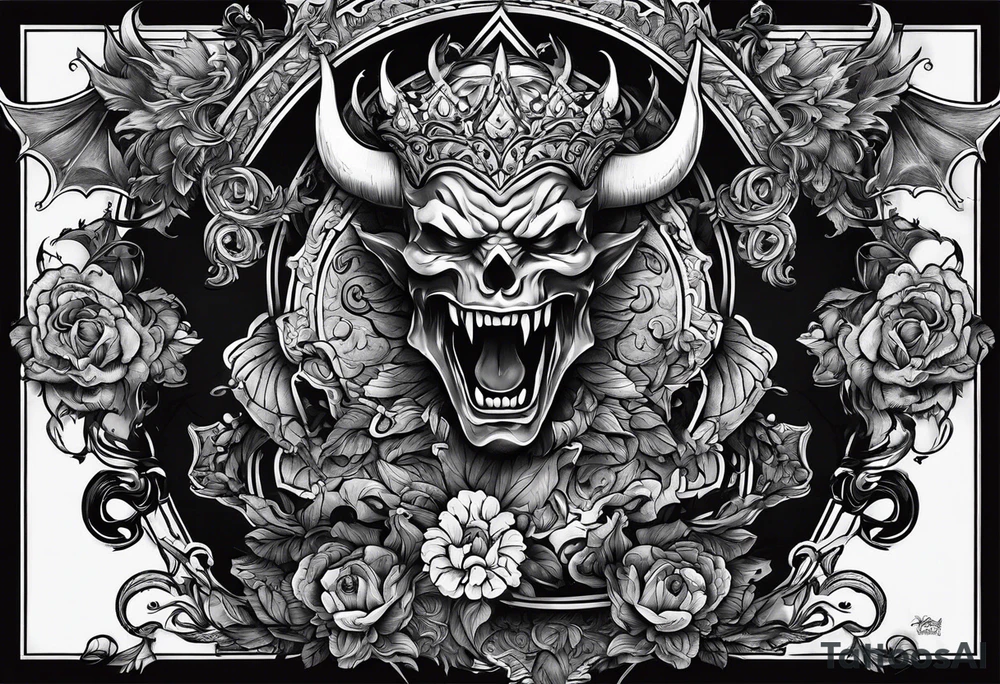Write the Sentence: "Don't deal with the devil" tattoo idea Write the Sentence: "Don't deal with the devil" tattoo idea