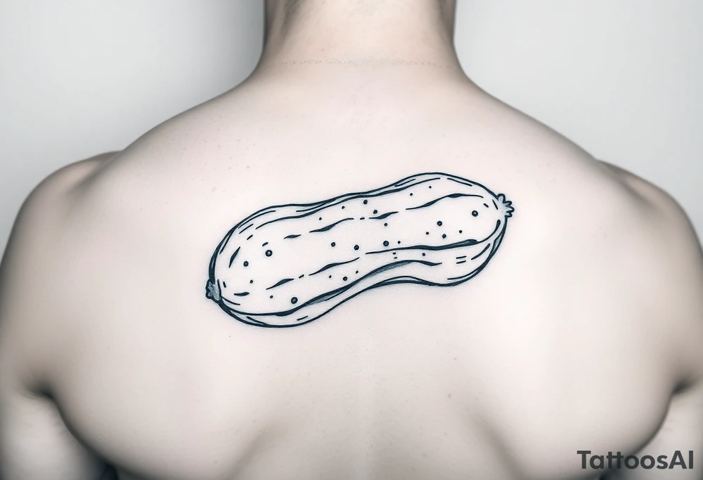 A peanut getting killed tattoo idea
