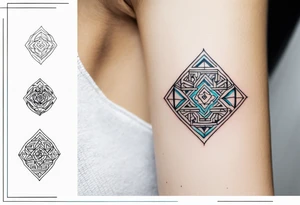 TVery small tattoo that connects to Kazhakstan heritage tattoo idea