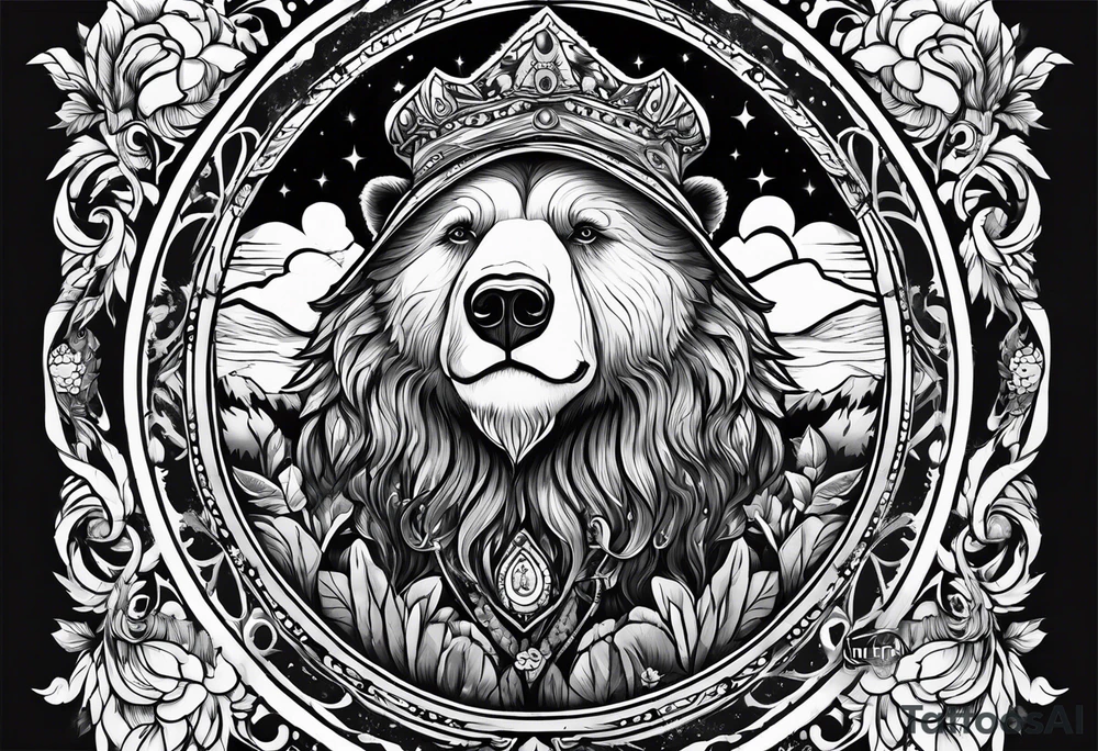 The fool tarot as a bear tattoo idea