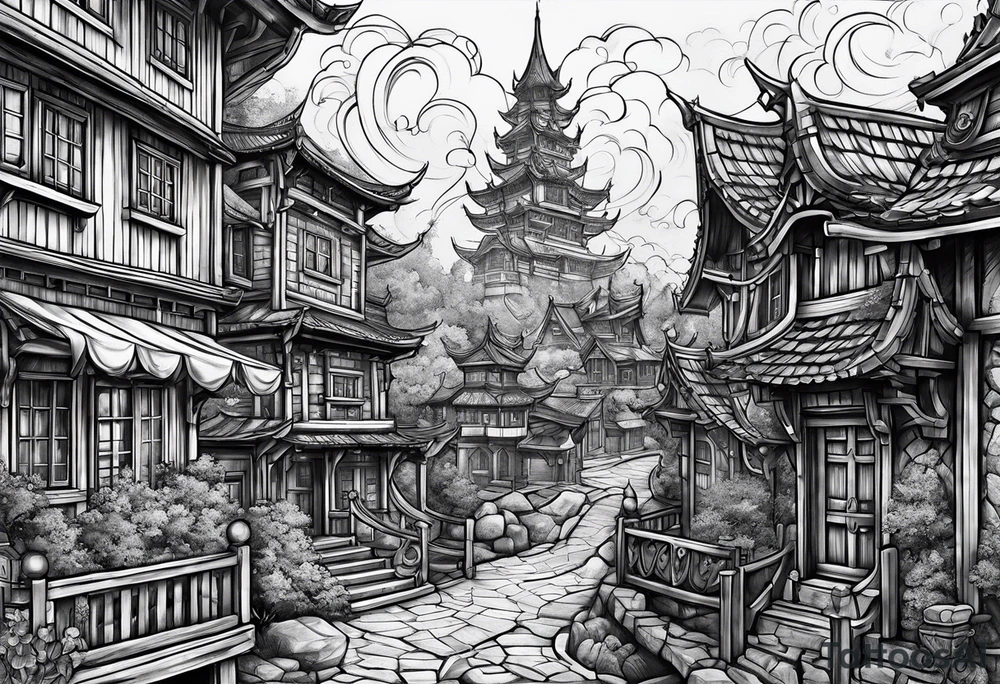 Stormwind city tattoo idea