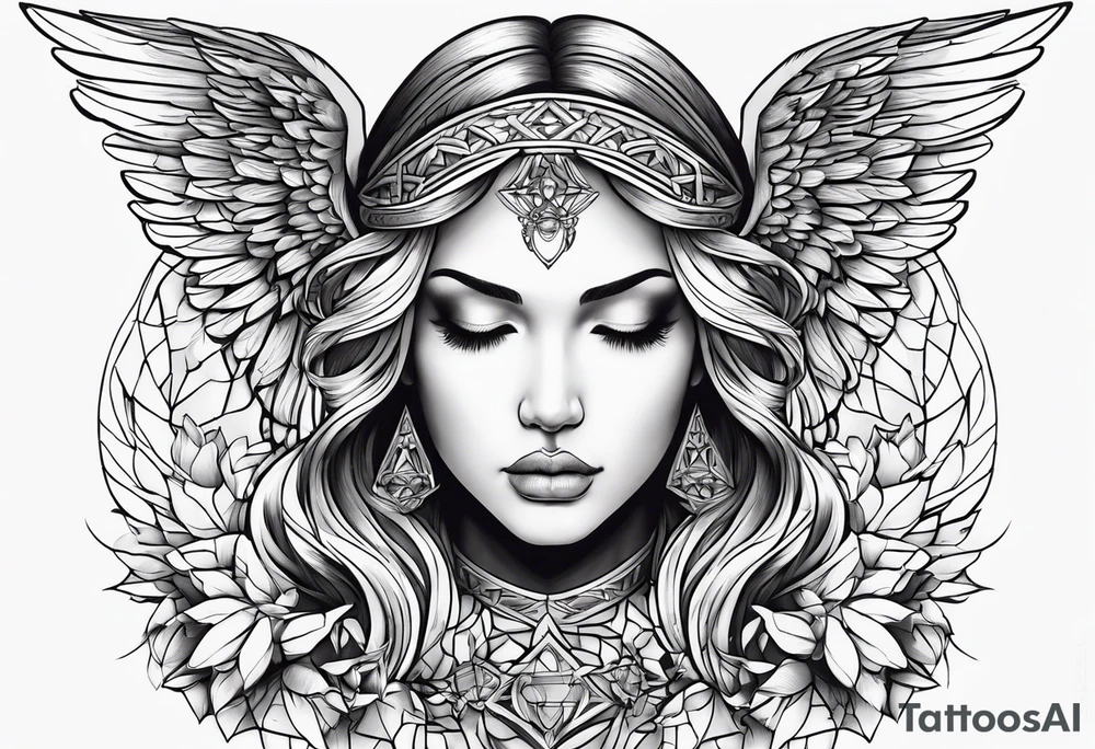 An angel Hears no evil, speaks no evil, see no evil tattoo idea