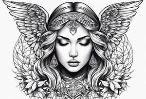 An angel Hears no evil, speaks no evil, see no evil tattoo idea