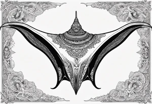 Giant 
Manta ray in thai tattoo idea