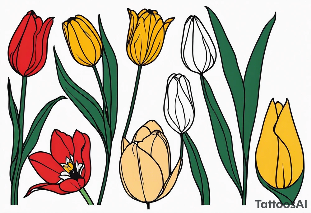 Tulip tattoo idea