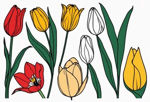 Tulip tattoo idea