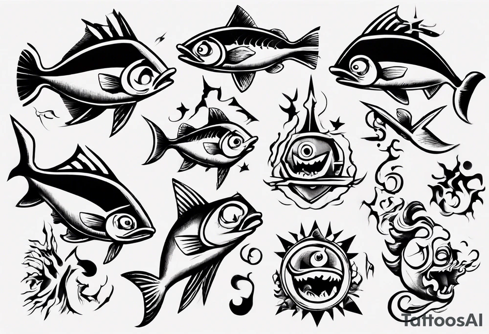 Fish hooks, 1946, canada tattoo idea