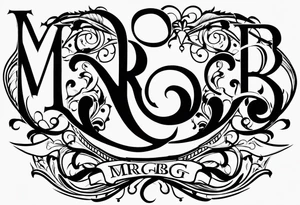 letters: "MRBG" tattoo idea