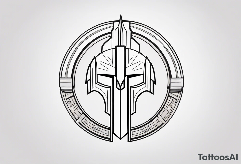 Ancient spartan symbol tattoo tattoo idea