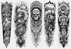 men’s arm sleeve tattoo idea