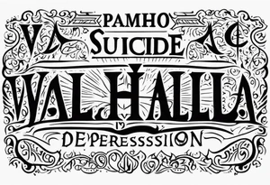 Valhalla  ptsd suicide Deppression tattoo idea