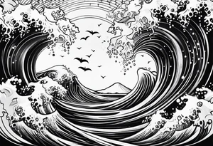 Ocean tattoo tattoo idea