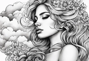 Virgo clouds tattoo idea