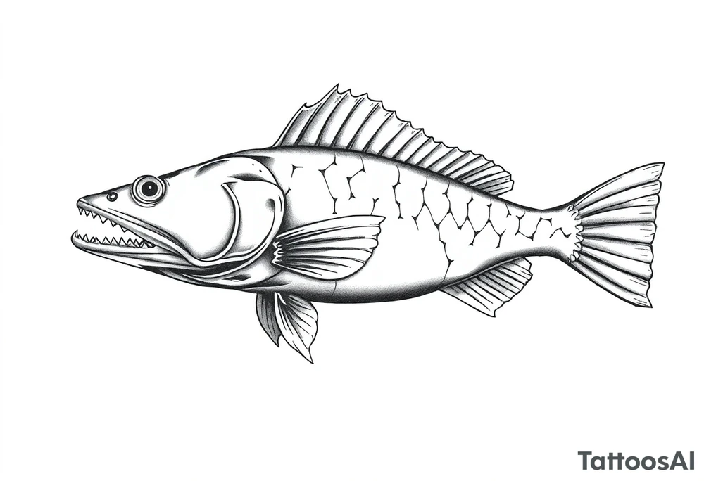 Flathead catfish tattoo idea