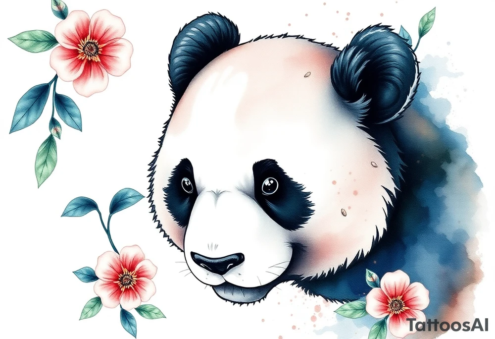 Panda tattoo idea