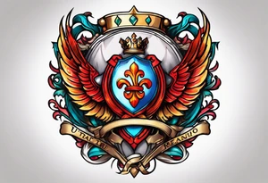 Prentice Family Crest tattoo idea