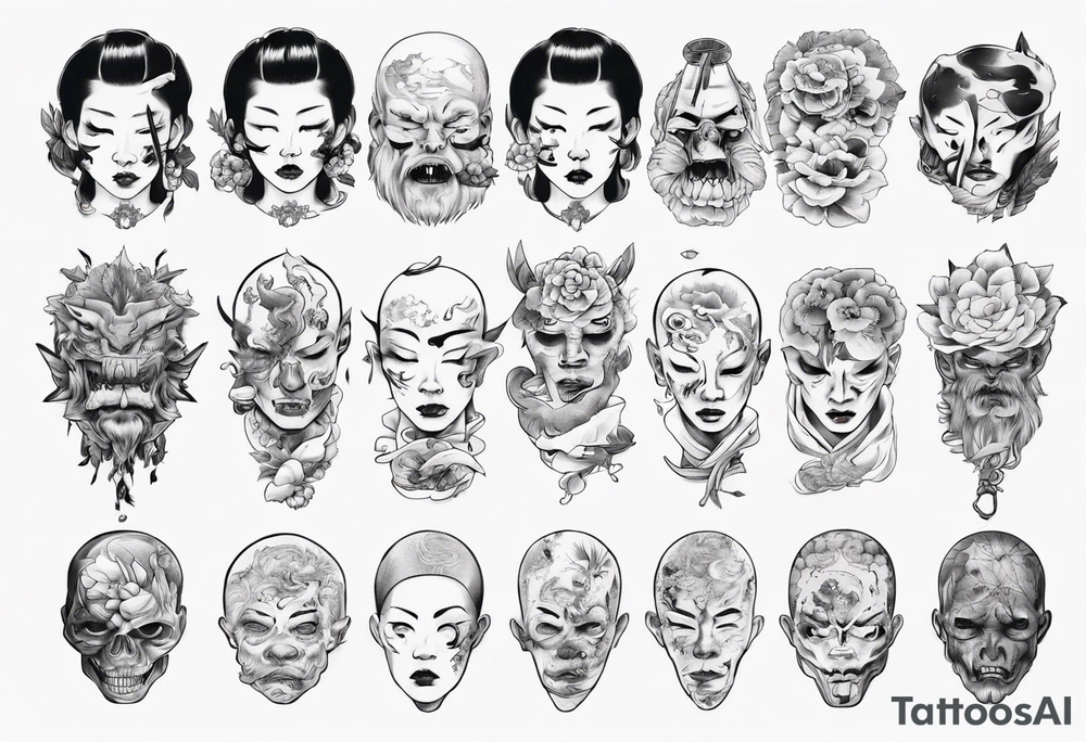 A severed head tattoo idea