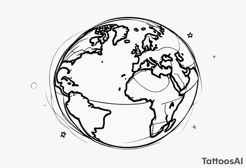 Earth tattoo idea