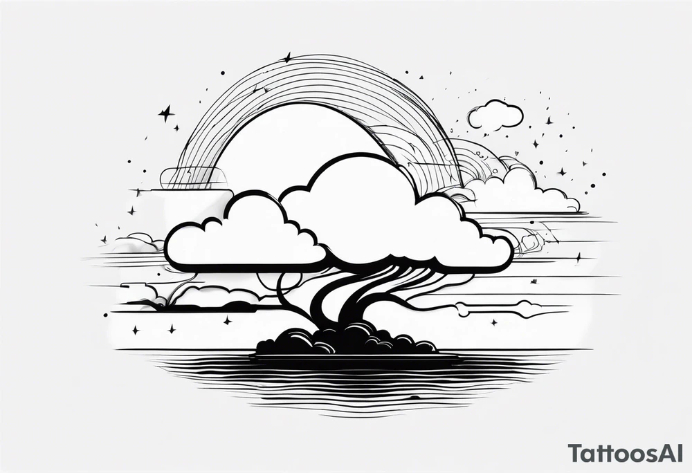 cloud, wind, tattoo idea