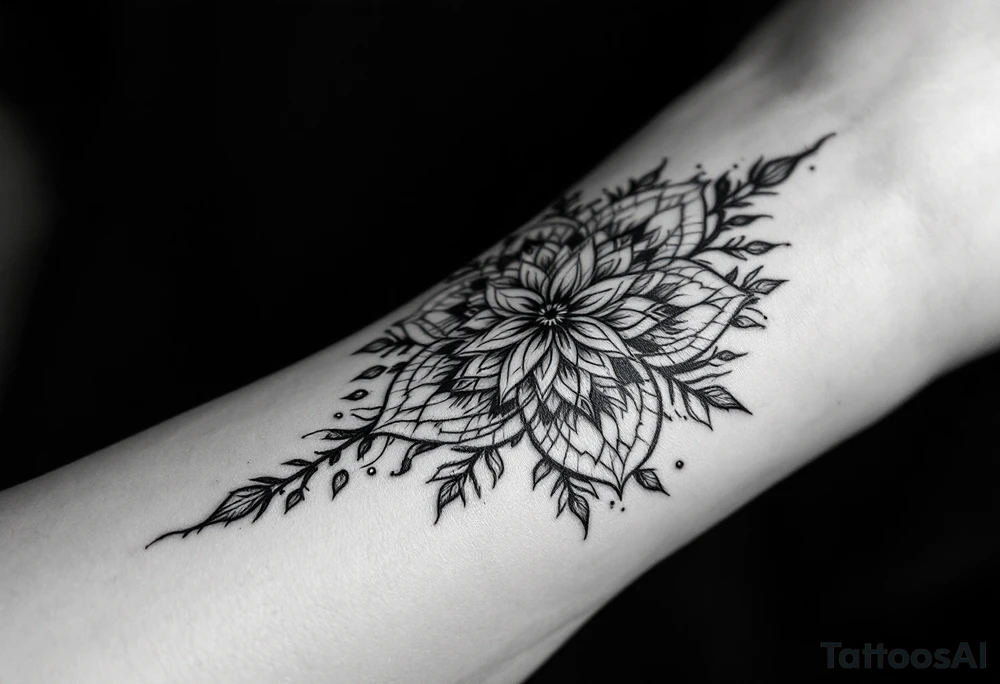 sacred flower of life tattoo idea
