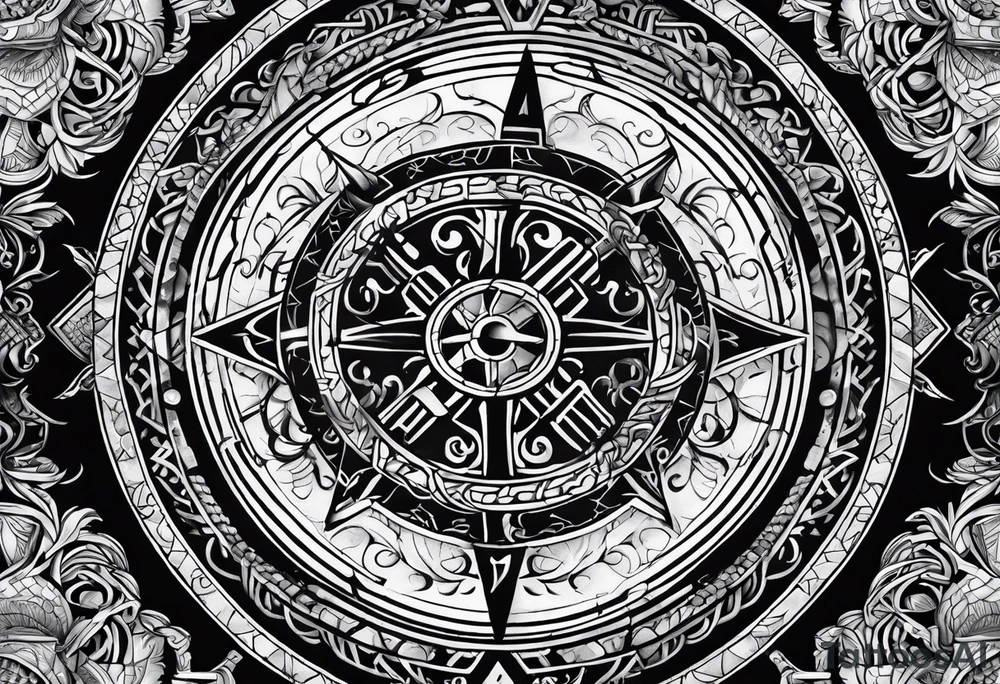 Viking Vegvisir tattoo idea