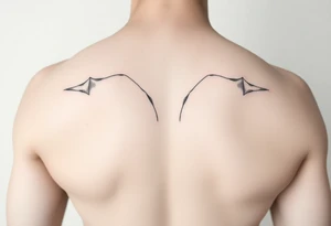 line drawing of women's breasts tattoo idea