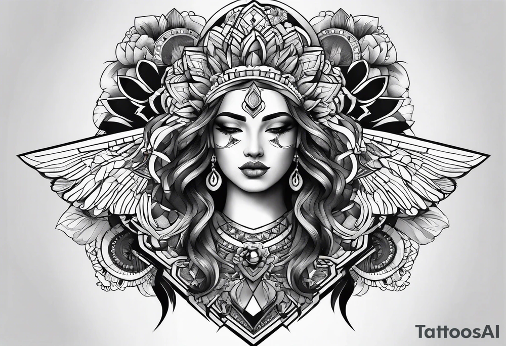 geometric tattoo idea