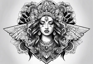 geometric tattoo idea