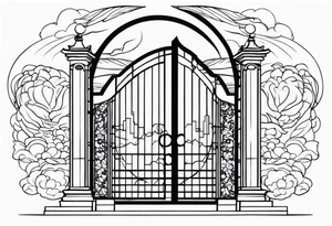 heaven gate vector tattoo idea