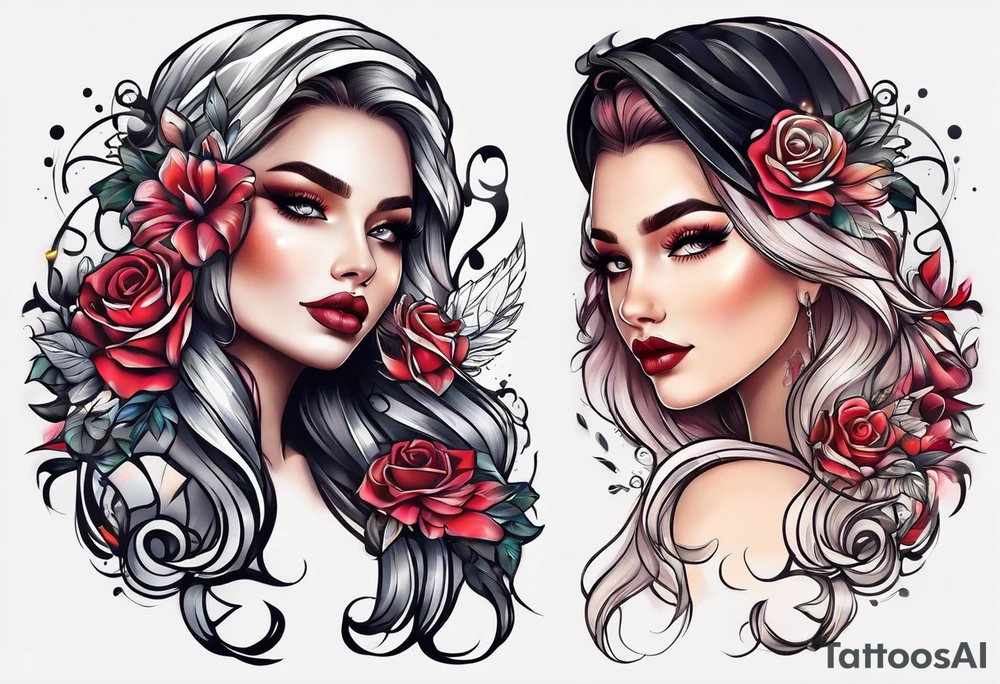 👑, 🎀, Darliyöna tattoo idea
