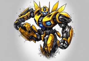 Transformers bumblebee tattoo idea