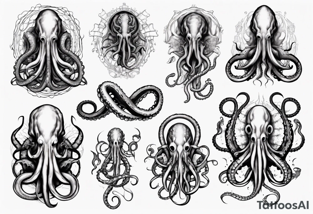 lovecraft tentacle tattoo tattoo idea