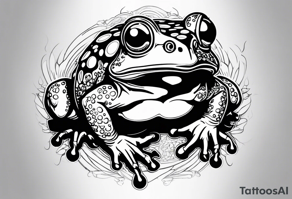 Toad wearing a labcoat tattoo idea