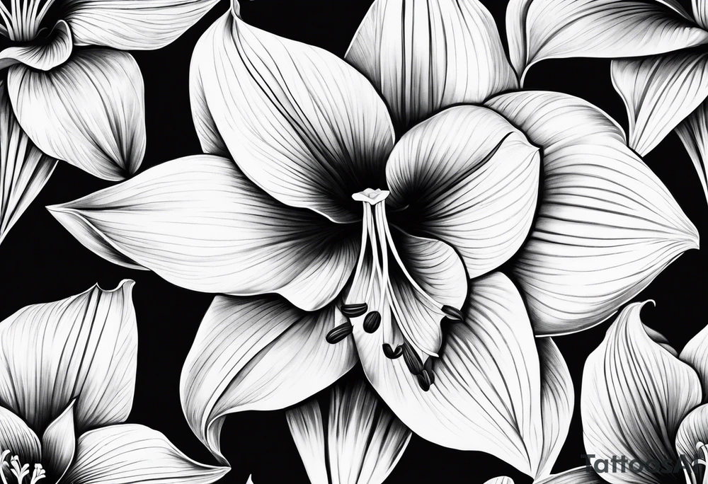 amaryllis tattoo idea