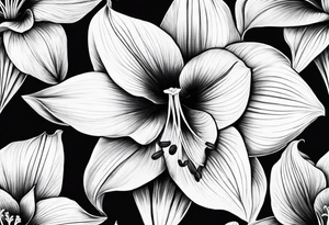 amaryllis tattoo idea