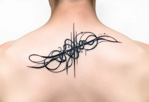 Continuous Line tattoo of play, pause, stop rewind, with mental and spiritual awareness. Make it feminine and small tattoo idea