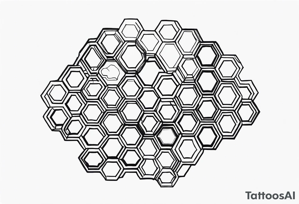 Intricate Honeycomb tattoo idea