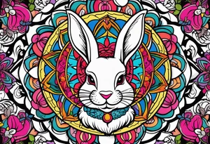 wonderland  dead 
rabbit mandalas tattoo idea