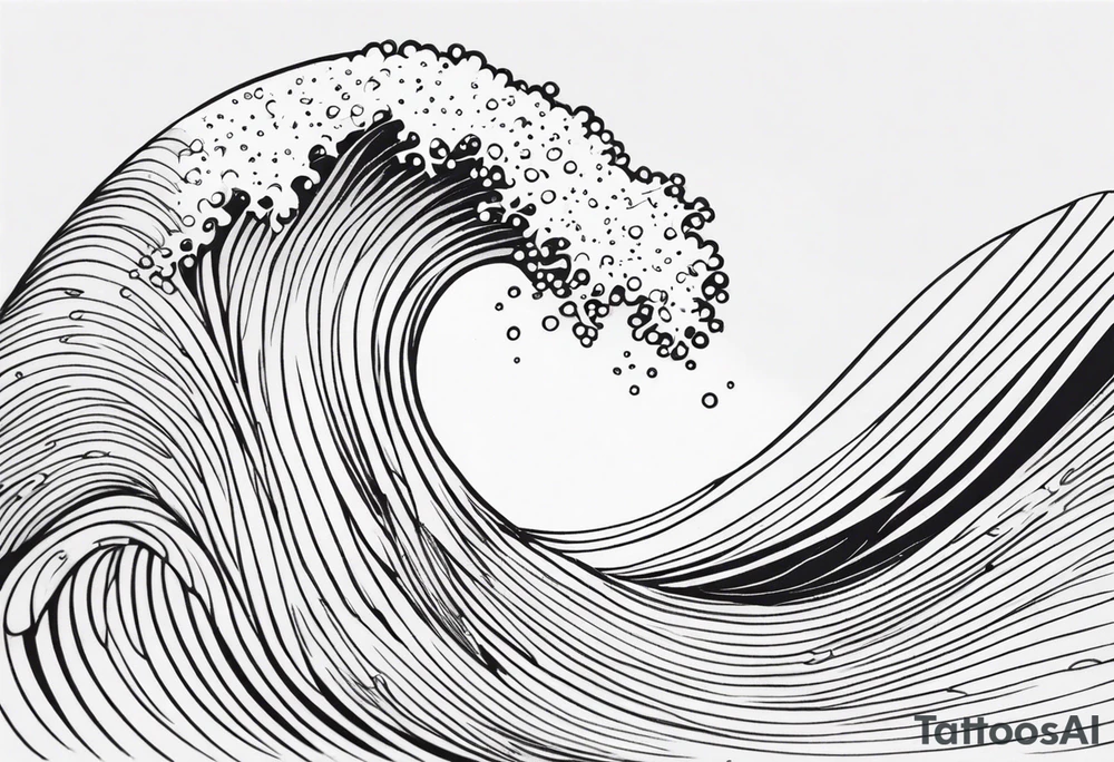 Wave and starfish tattoo idea
