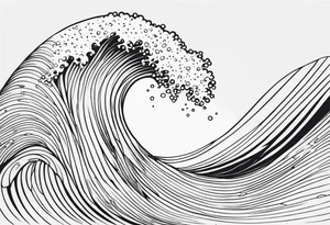 Wave and starfish tattoo idea