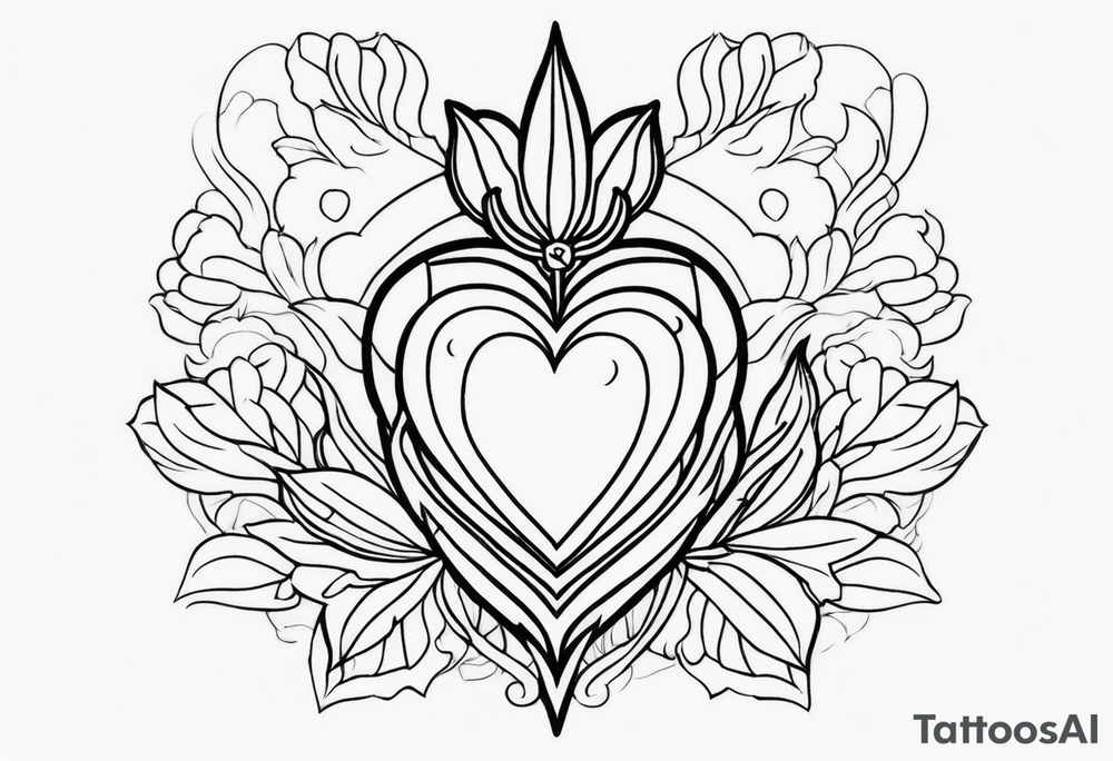 SACRED HEART tattoo idea