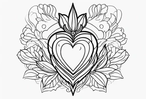 SACRED HEART tattoo idea