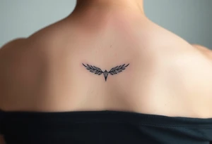 Simple minimalist feminine tattoo small line art on arm tattoo idea