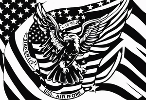 Michelangelo, U.S. flag, U.S. Air Force tattoo idea