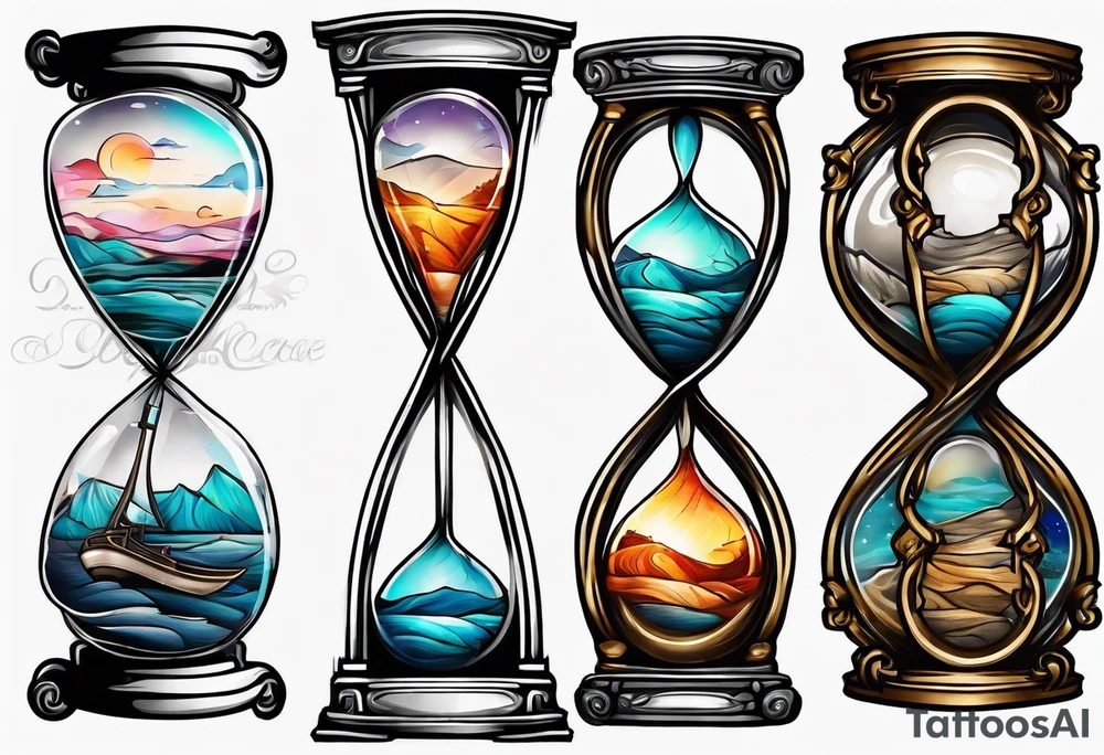 Hourglass tattoo idea