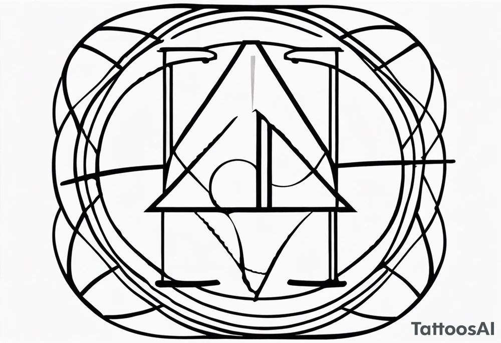 A simple Δ tattoo with a circle around it. tattoo idea